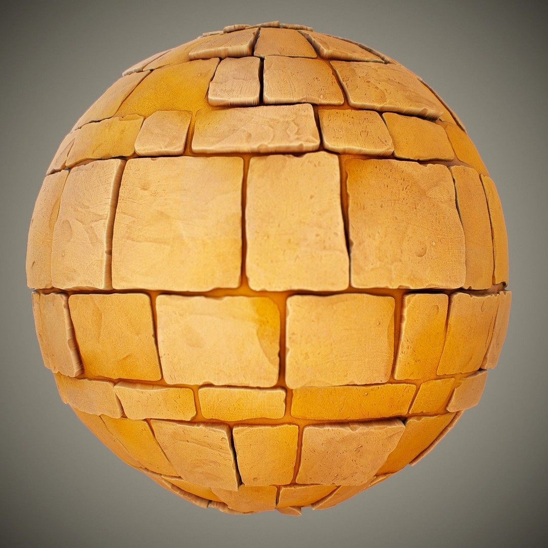 Stylized Desert Materials 3D Model – PBR Textures for Games, Unity & Unreal - View 8