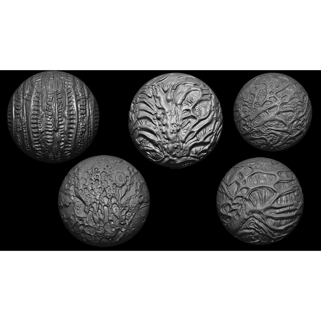 Beksinski Haunting Texture 3D Model – Organic Textures for ZBrush - View 4