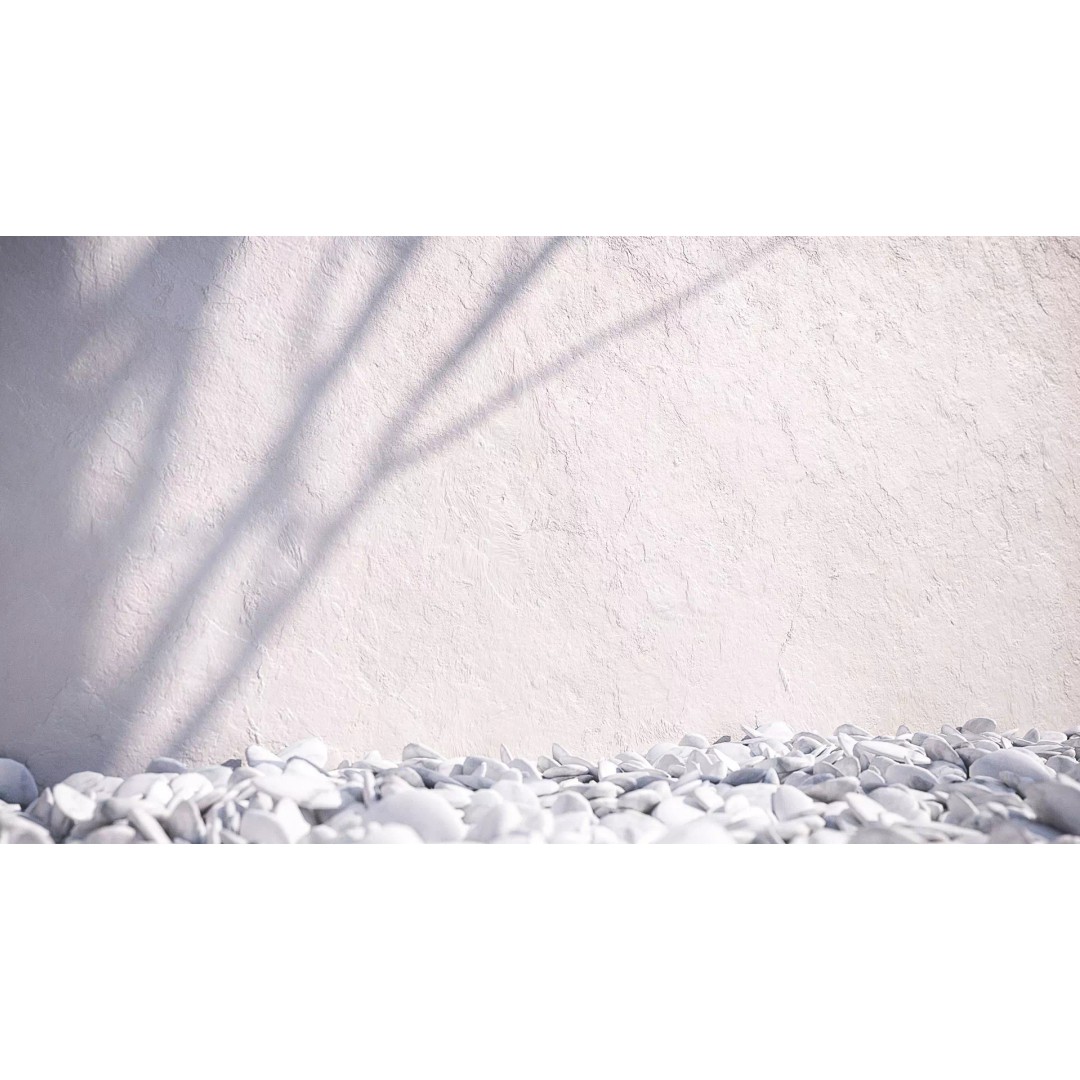 White Shiny Stucco Plaster Texture 3D Model – PBR Architectural Asset - View 2