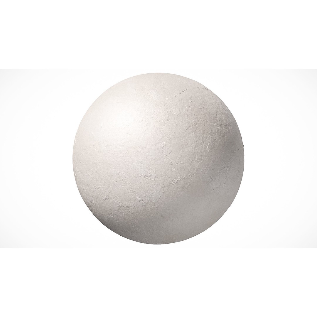 White Shiny Stucco Plaster Texture 3D Model – PBR Architectural Asset - View 4