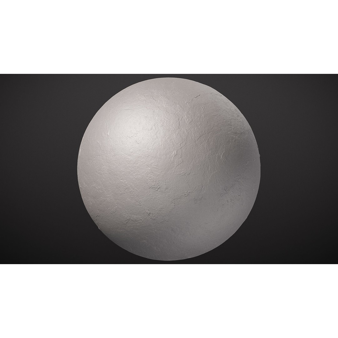 White Shiny Stucco Plaster Texture 3D Model – PBR Architectural Asset - View 5