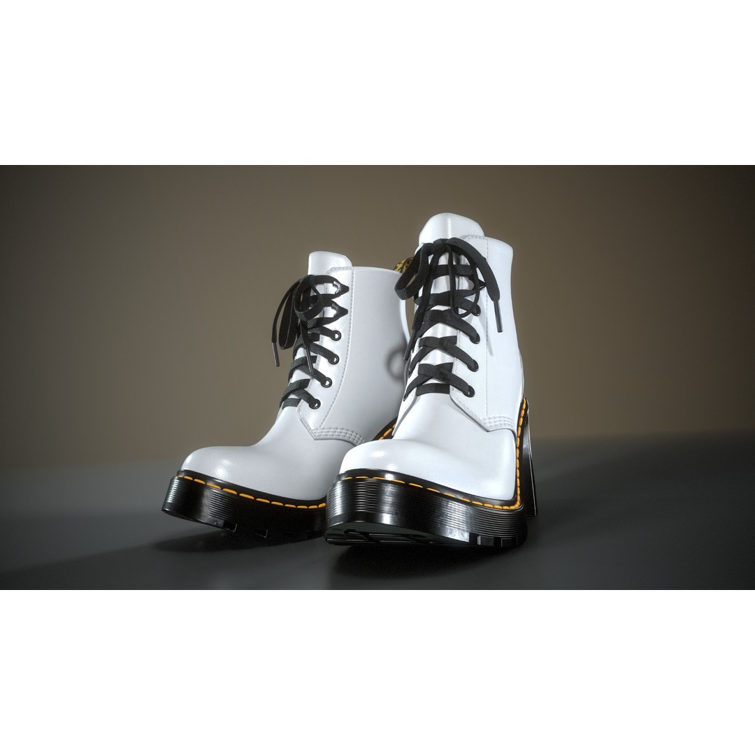 Dr. Martens Jesy 3D Model – Low Poly Game-Ready Footwear, FBX - View 19