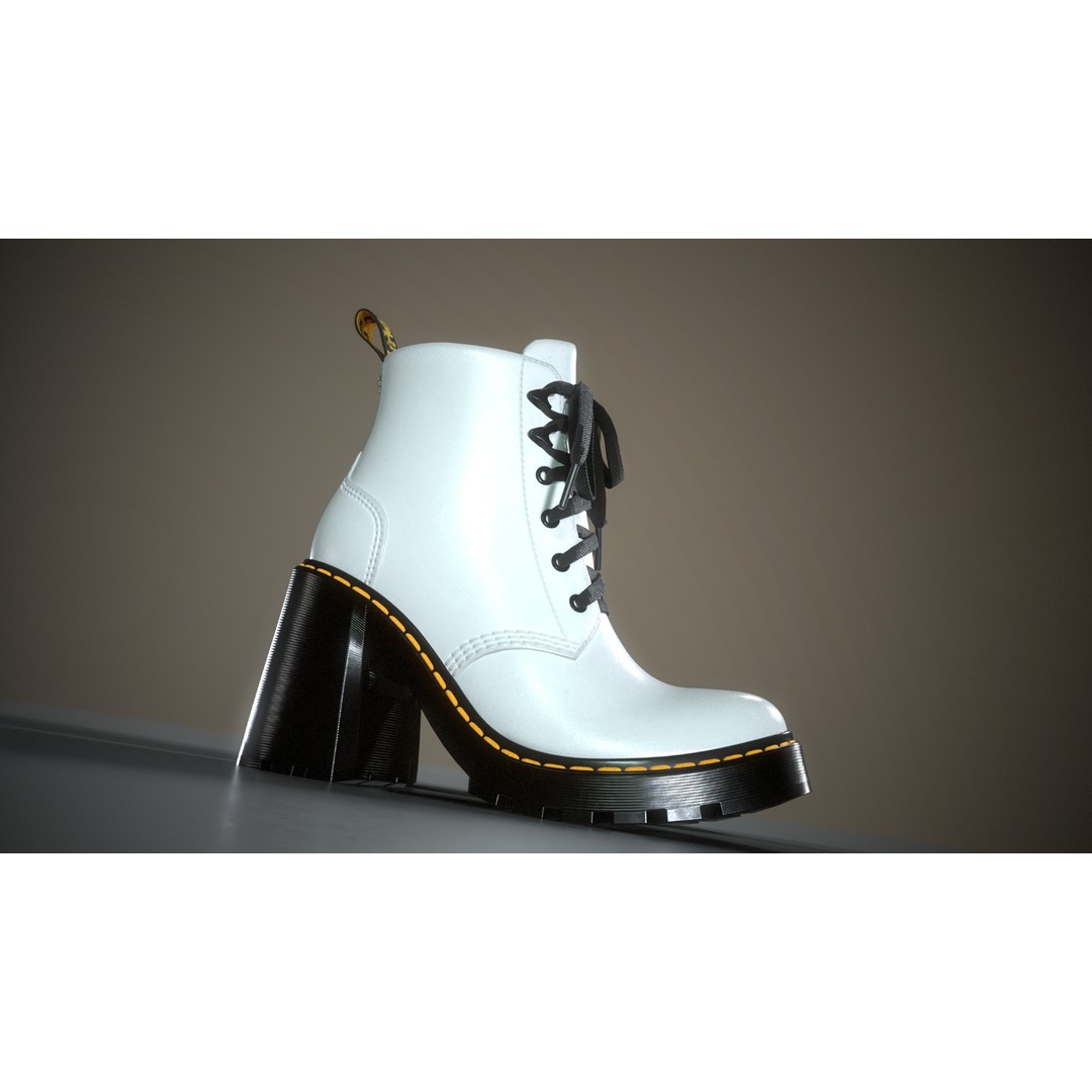 Dr. Martens Jesy 3D Model – Low Poly Game-Ready Footwear, FBX - View 21