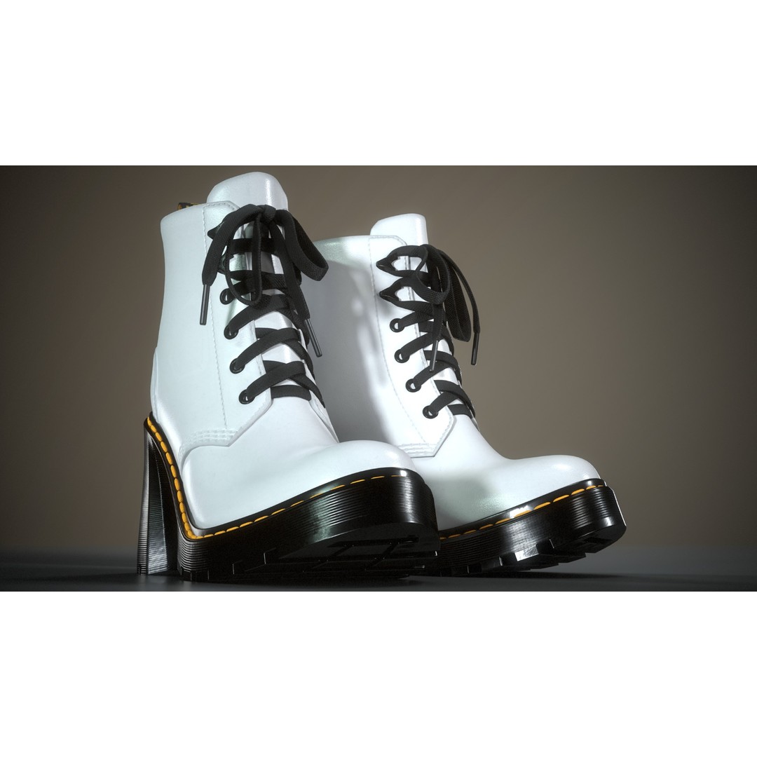 Dr. Martens Jesy 3D Model – Low Poly Game-Ready Footwear, FBX - View 24