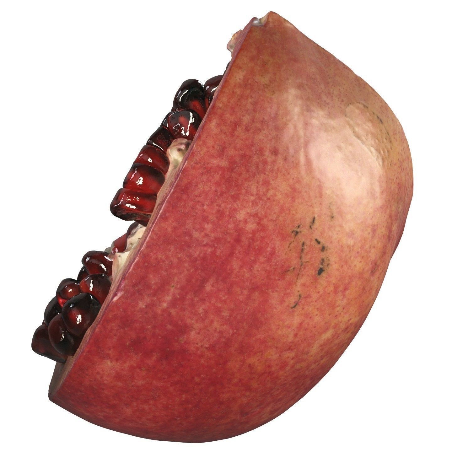 4k Scanned Pomegranate - Game-Ready 3D Model - View 10