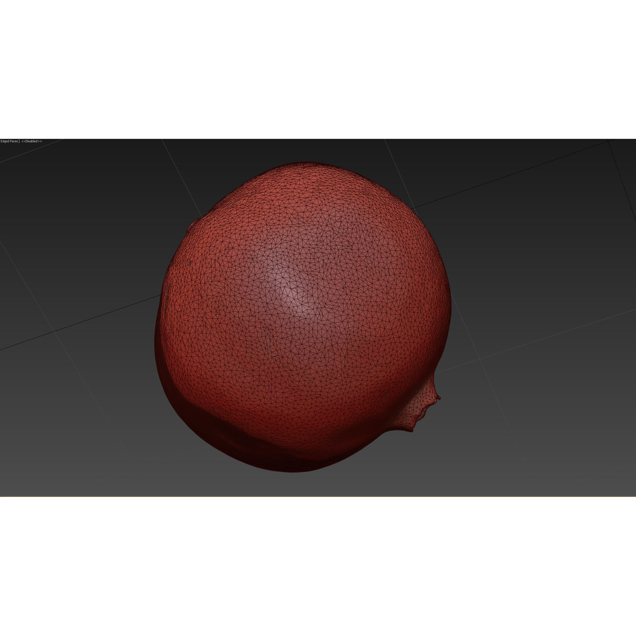 4k Scanned Pomegranate - Game-Ready 3D Model - View 30