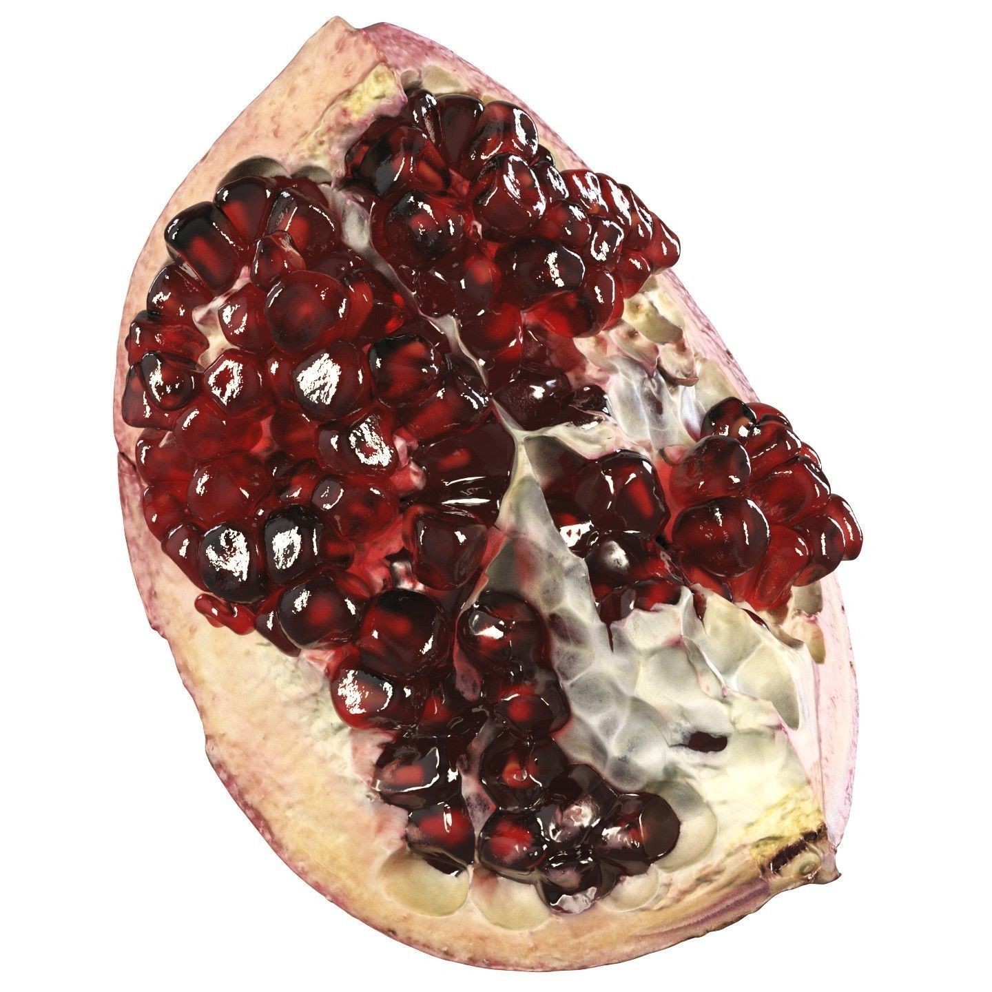4k Scanned Pomegranate - Game-Ready 3D Model - View 4