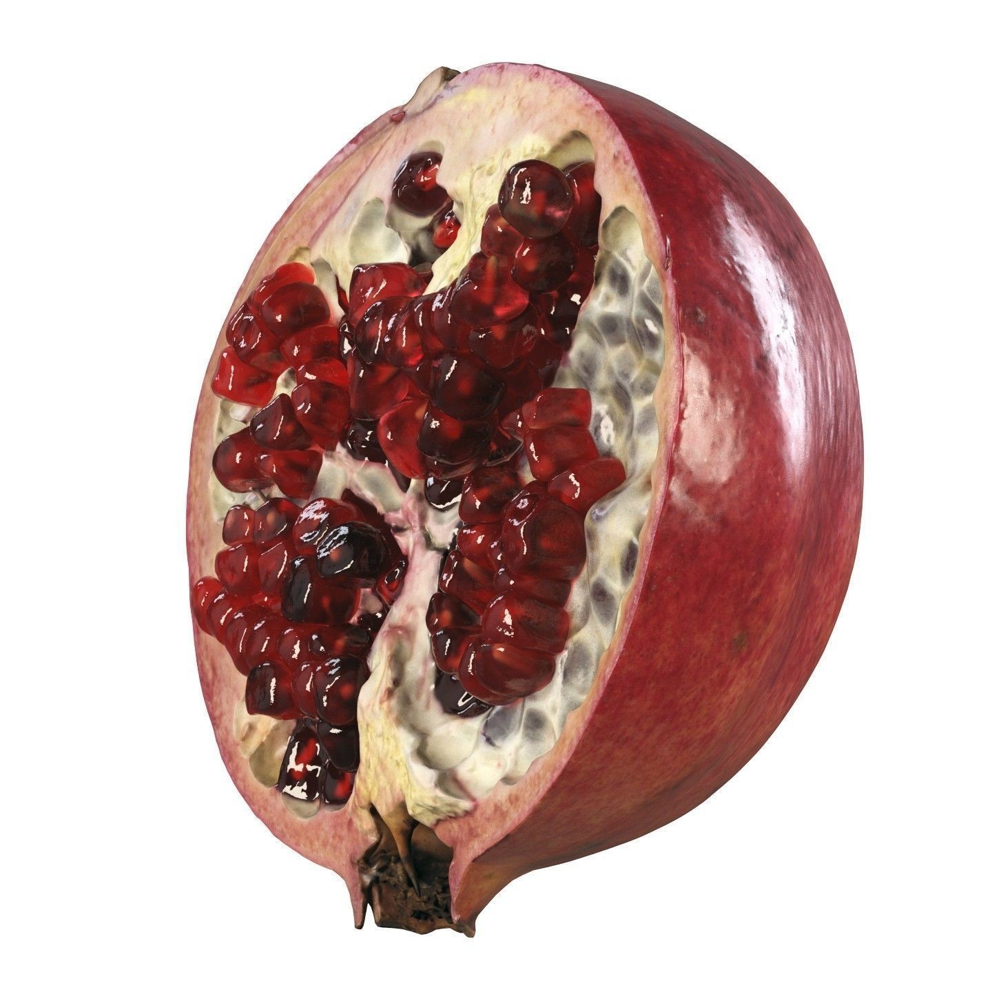 4k Scanned Pomegranate - Game-Ready 3D Model - View 6