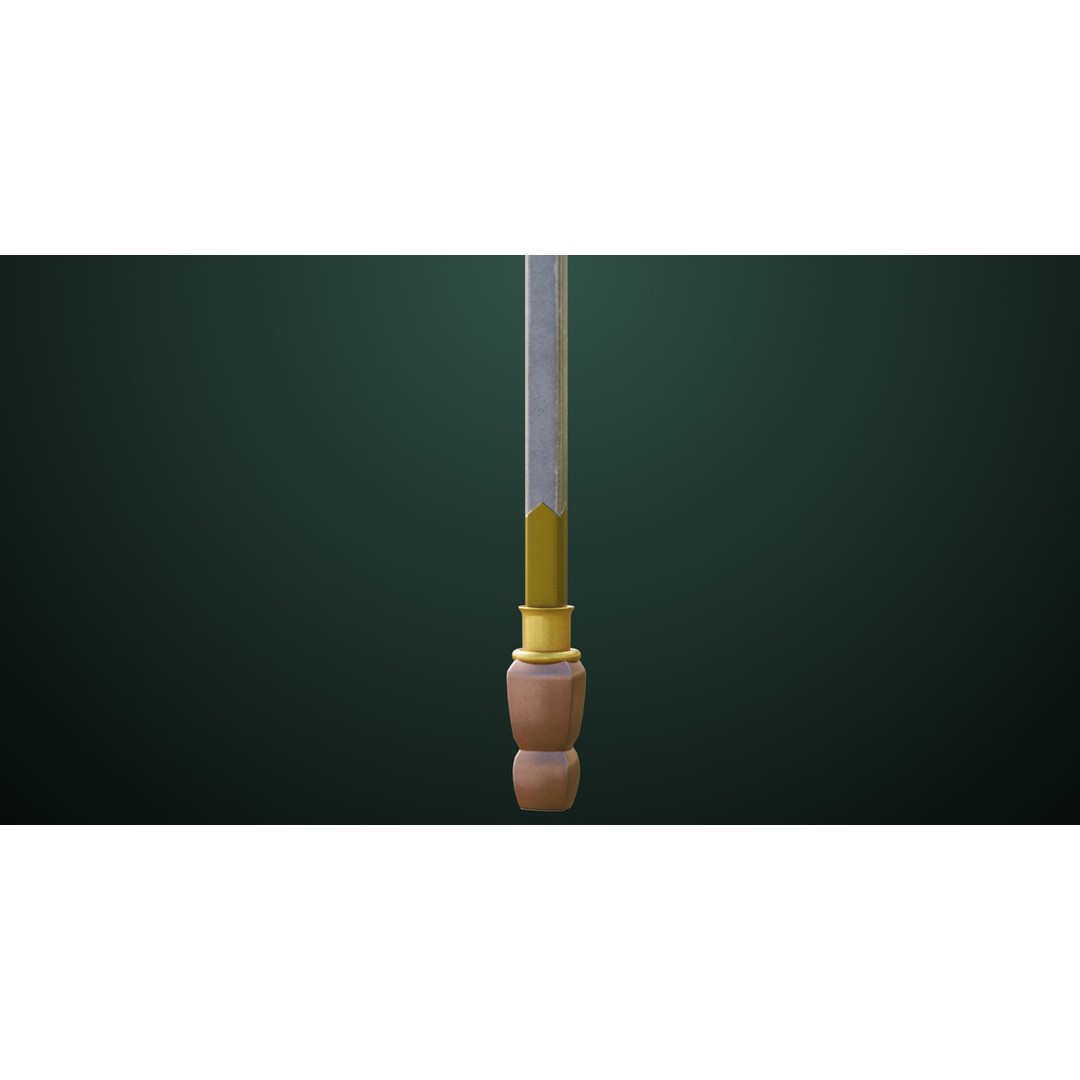 Battle Hammer 09 3D Model – Low Poly PBR Weapon for Games, FBX - View 13
