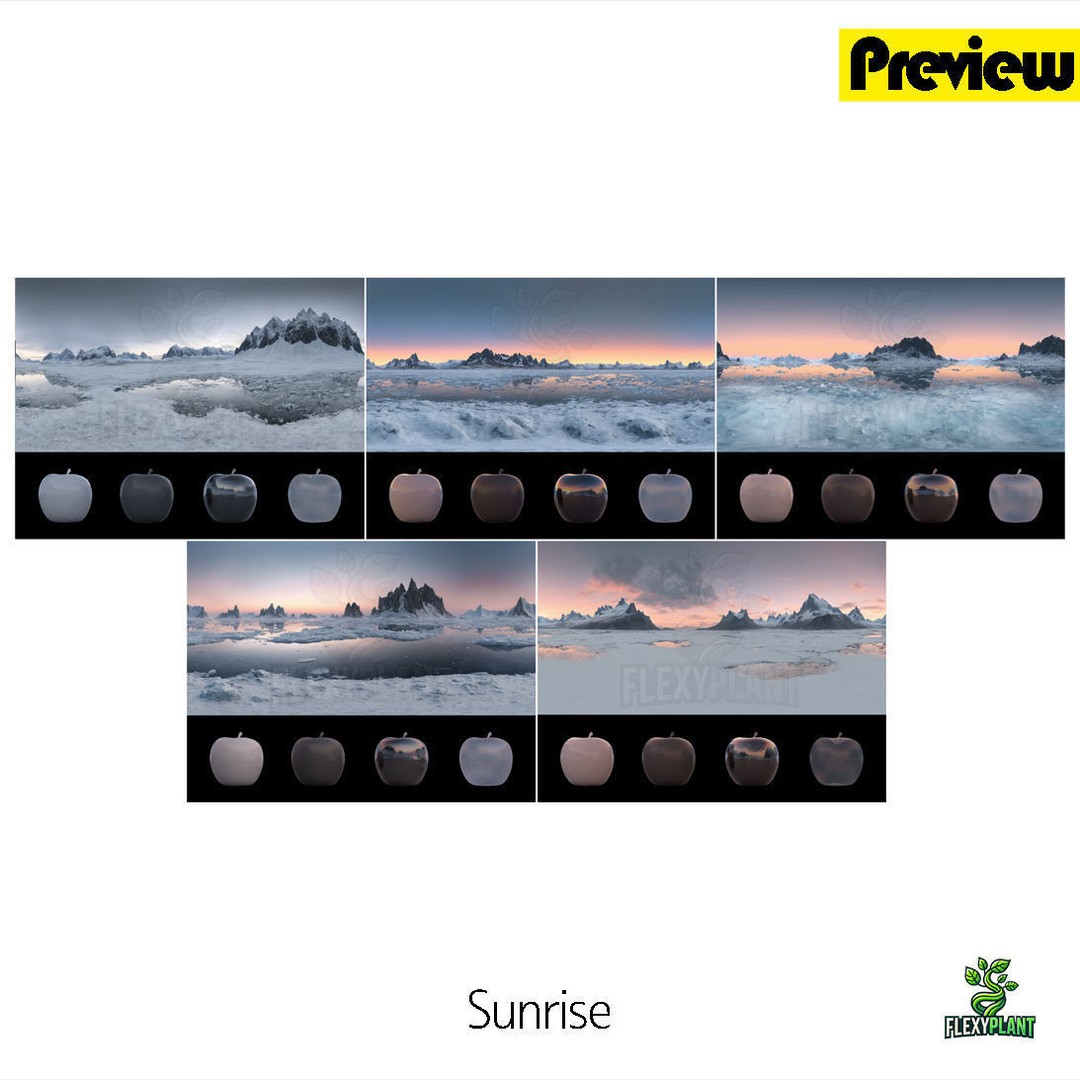 Iceland Glacier HDRI Pack – 12K Textures, Blender & FBX Formats - View 3