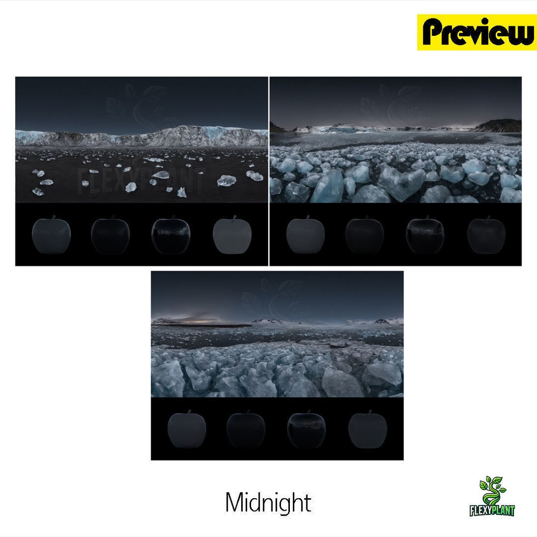 Iceland Glacier HDRI Pack – 12K Textures, Blender & FBX Formats - View 6