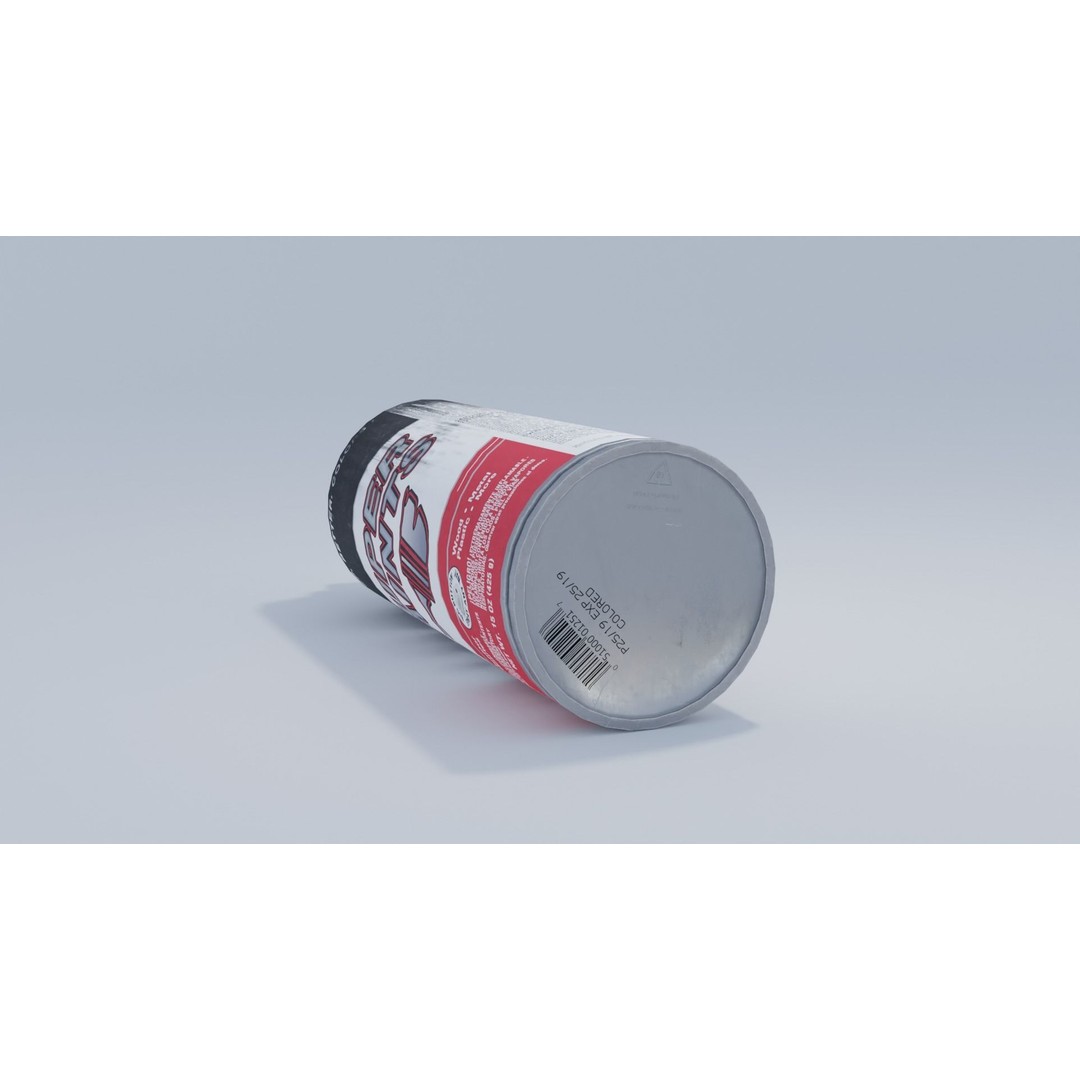 Spray Paint Can 3D Model – Low Poly PBR Asset with 4K Textures - View 10