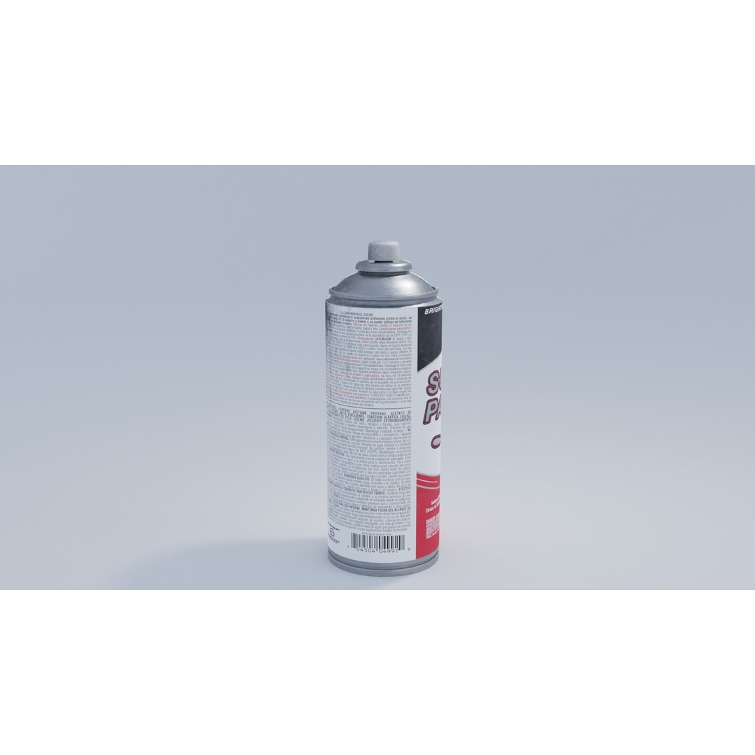 Spray Paint Can 3D Model – Low Poly PBR Asset with 4K Textures - View 9