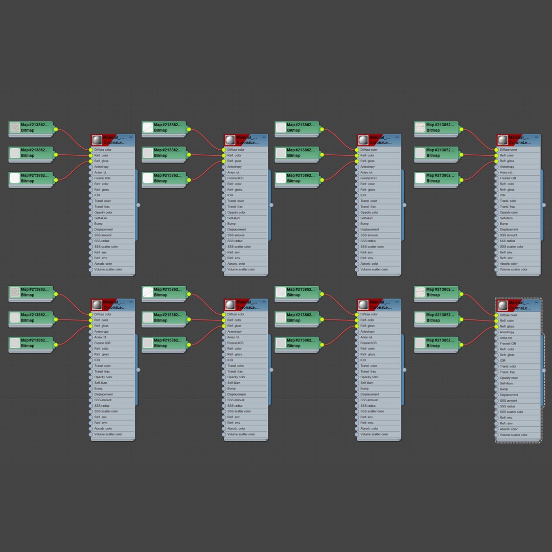 Marble Porcelain Tiles Set 3D Model – PBR Textures, Various Sizes - View 9