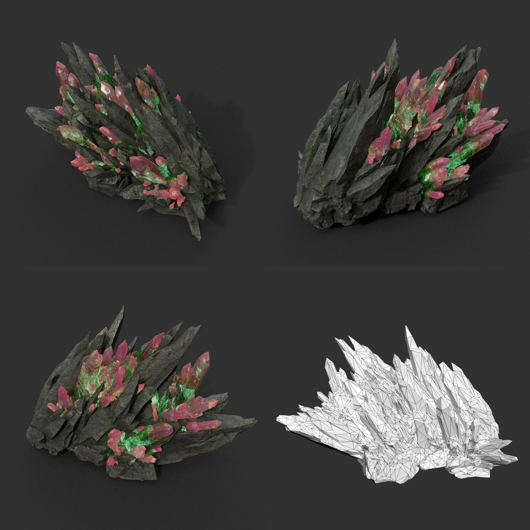 Spiky Mine Rock 3D Model – Ultra HD Low-Poly Asset, FBX & OBJ - View 10