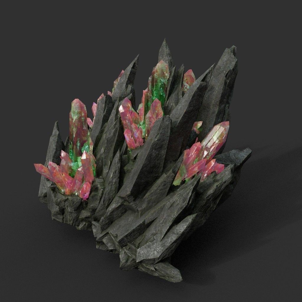 Spiky Mine Rock 3D Model – Ultra HD Low-Poly Asset, FBX & OBJ - View 11