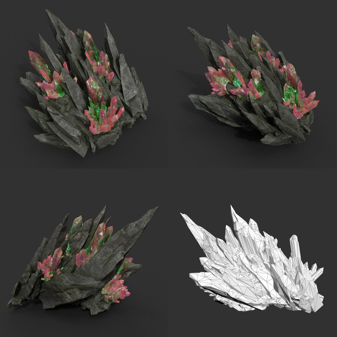 Spiky Mine Rock 3D Model – Ultra HD Low-Poly Asset, FBX & OBJ - View 12