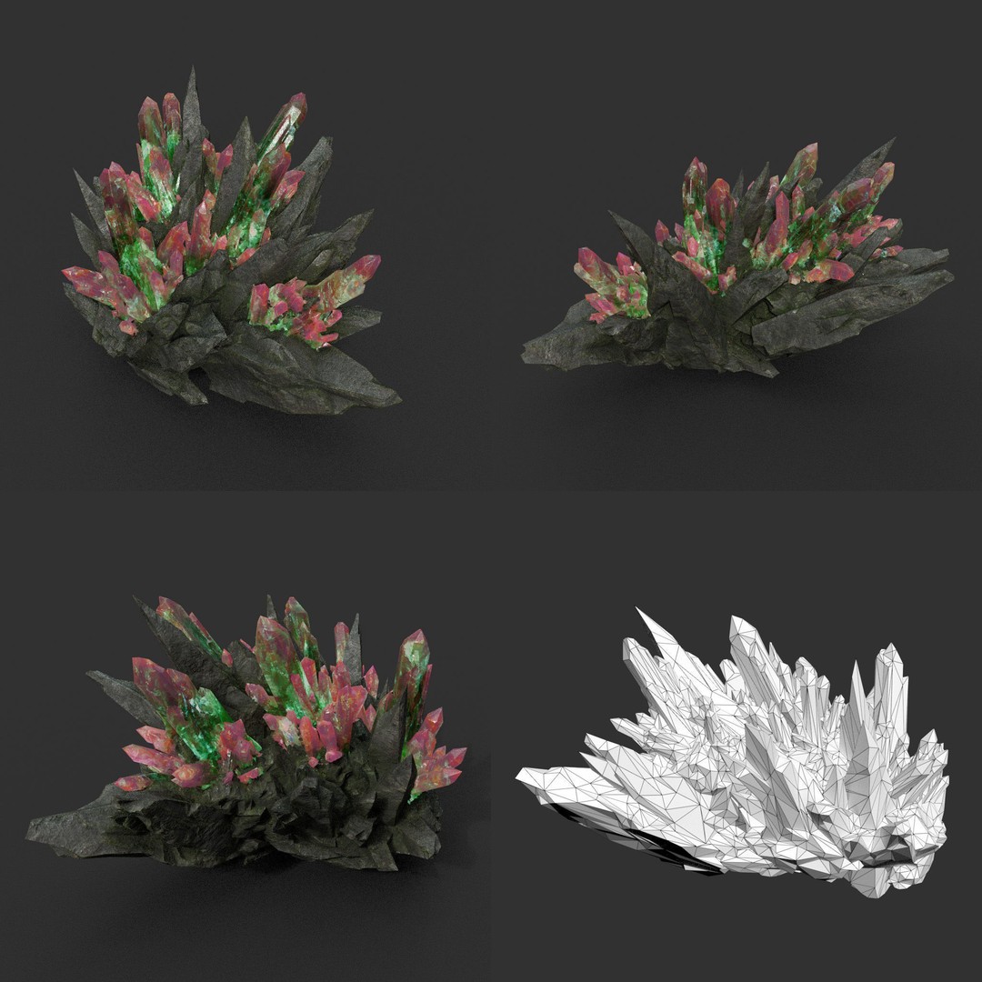 Spiky Mine Rock 3D Model – Ultra HD Low-Poly Asset, FBX & OBJ - View 14