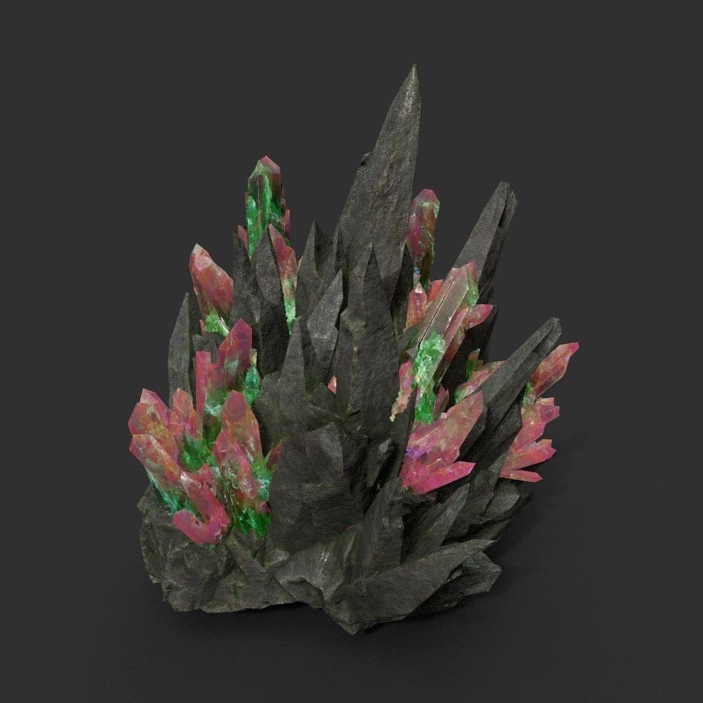 Spiky Mine Rock 3D Model – Ultra HD Low-Poly Asset, FBX & OBJ - View 15