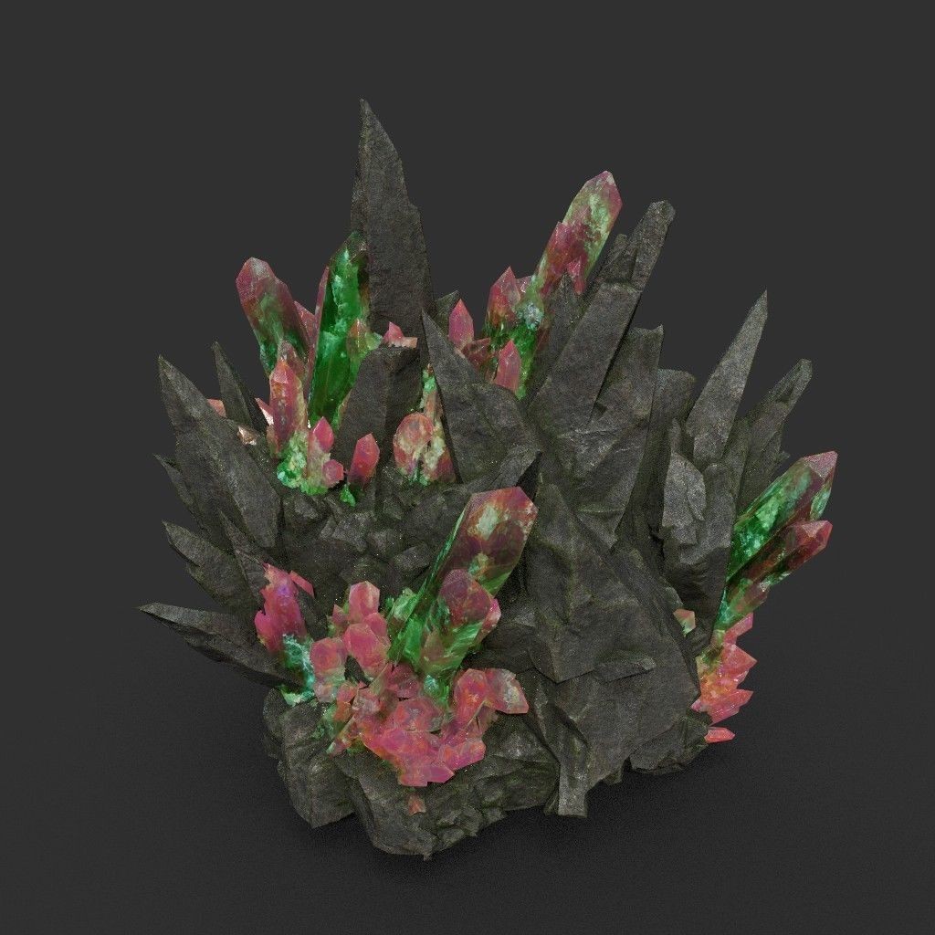 Spiky Mine Rock 3D Model – Ultra HD Low-Poly Asset, FBX & OBJ - View 17