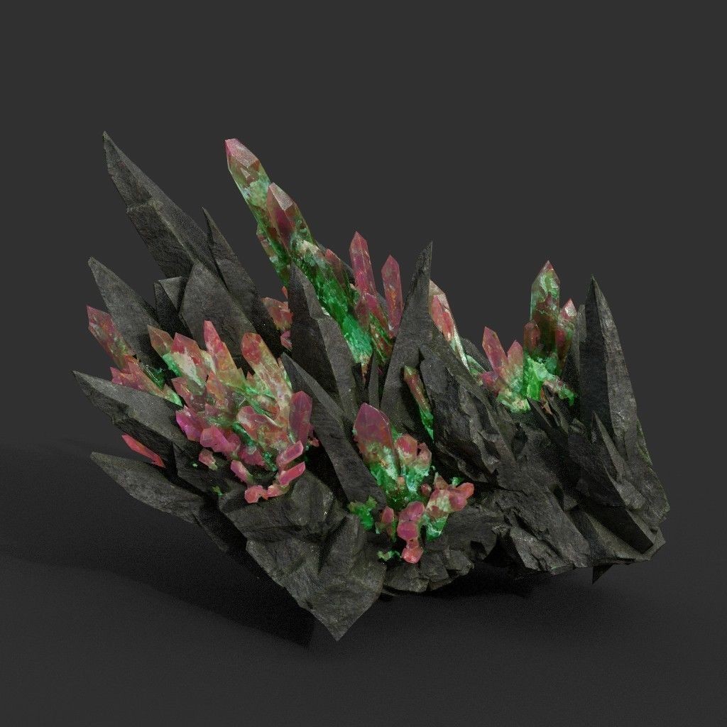 Spiky Mine Rock 3D Model – Ultra HD Low-Poly Asset, FBX & OBJ - View 5
