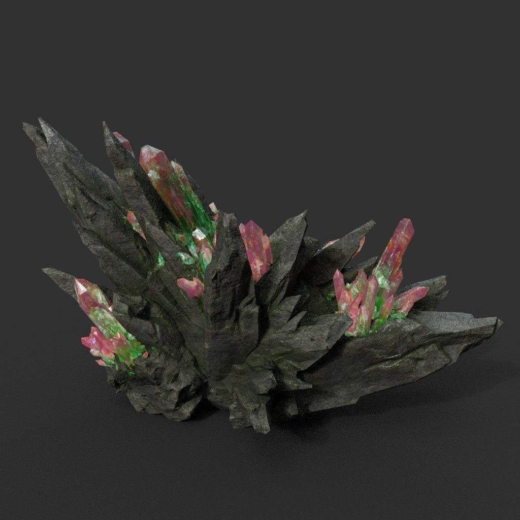 Spiky Mine Rock 3D Model – Ultra HD Low-Poly Asset, FBX & OBJ - View 7
