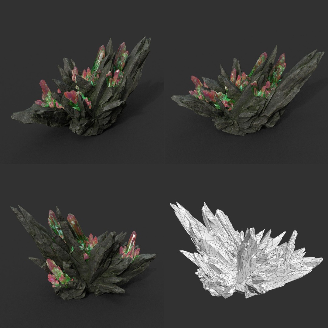 Spiky Mine Rock 3D Model – Ultra HD Low-Poly Asset, FBX & OBJ - View 8