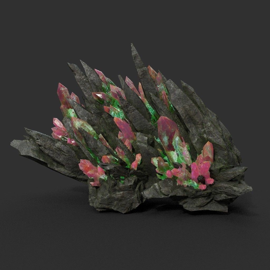 Spiky Mine Rock 3D Model – Ultra HD Low-Poly Asset, FBX & OBJ - View 9