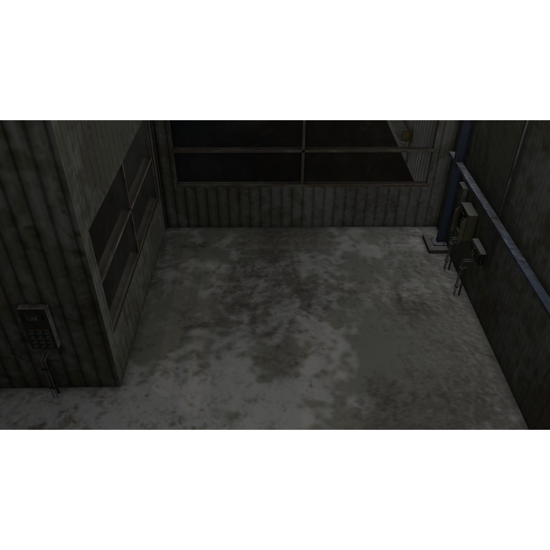 Old Dirty Garage 3D Model – Low Poly PBR Game Asset, FBX, OBJ - View 32