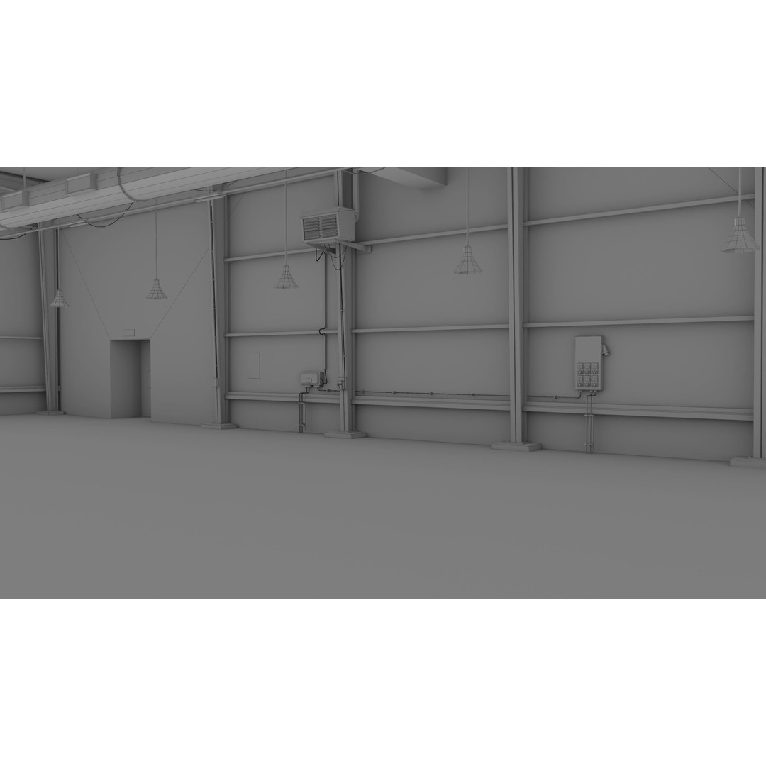 Old Dirty Garage 3D Model – Low Poly PBR Game Asset, FBX, OBJ - View 35