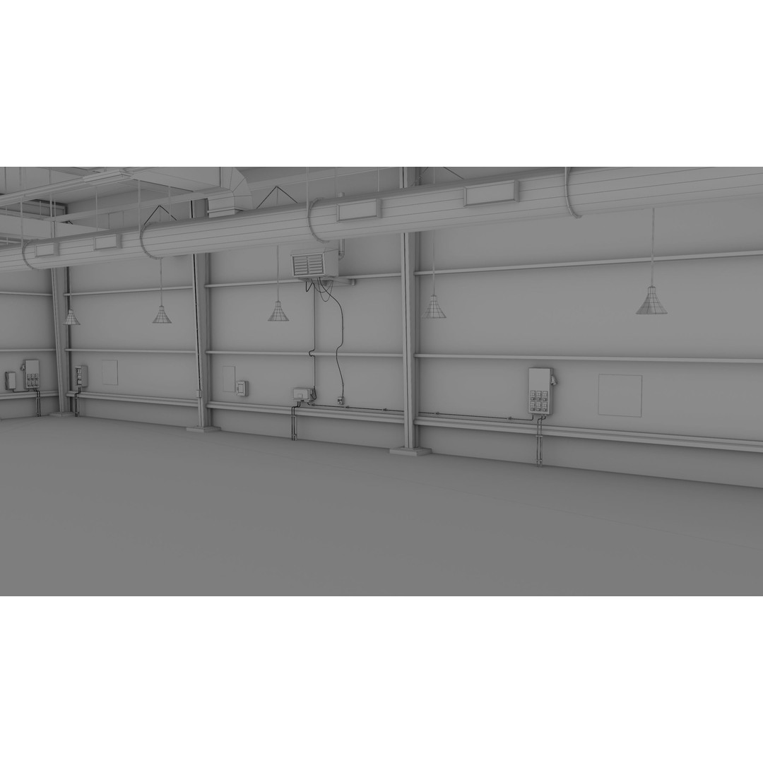 Old Dirty Garage 3D Model – Low Poly PBR Game Asset, FBX, OBJ - View 39