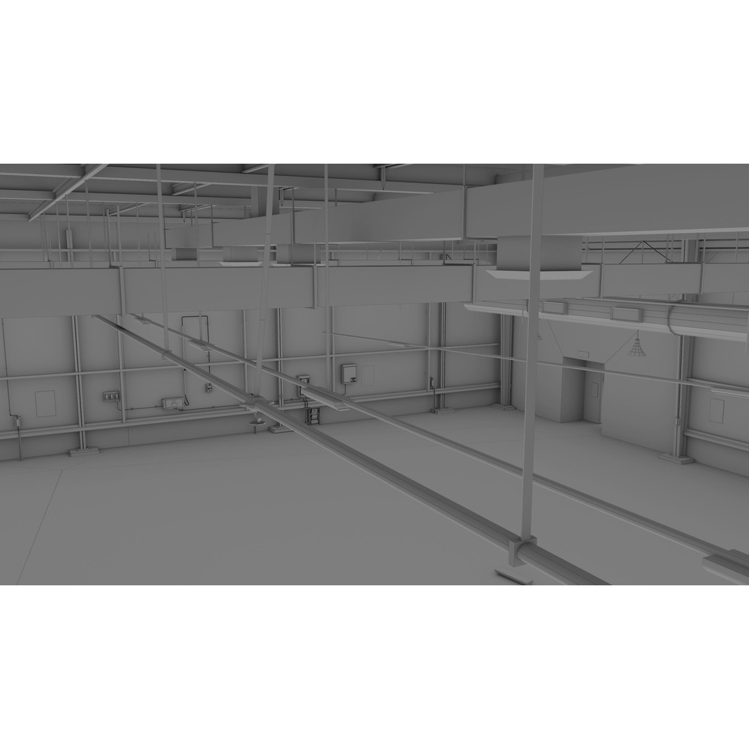 Old Dirty Garage 3D Model – Low Poly PBR Game Asset, FBX, OBJ - View 40