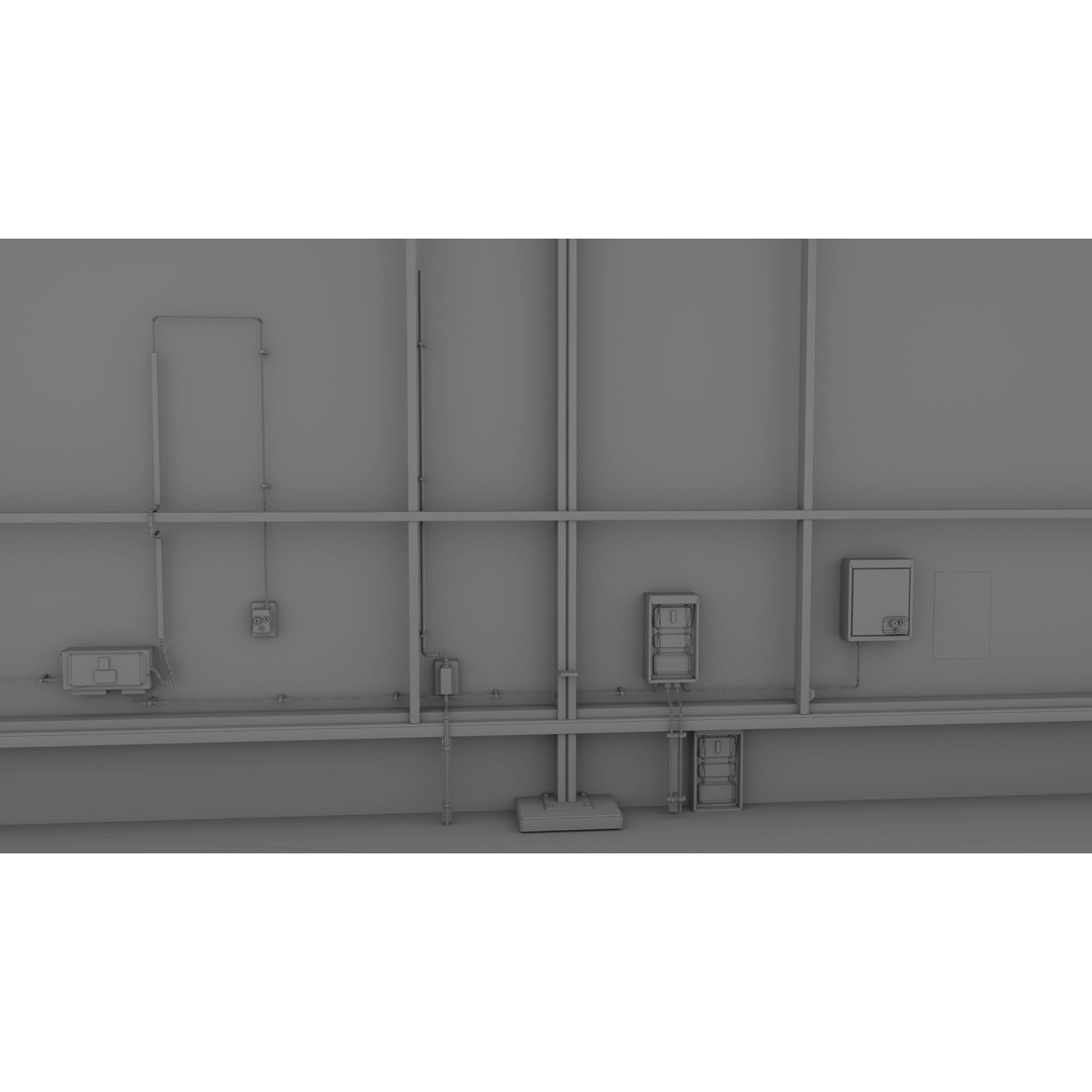 Old Dirty Garage 3D Model – Low Poly PBR Game Asset, FBX, OBJ - View 43
