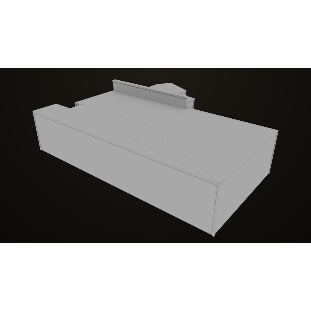 Old Dirty Garage 3D Model – Low Poly PBR Game Asset, FBX, OBJ - View 48
