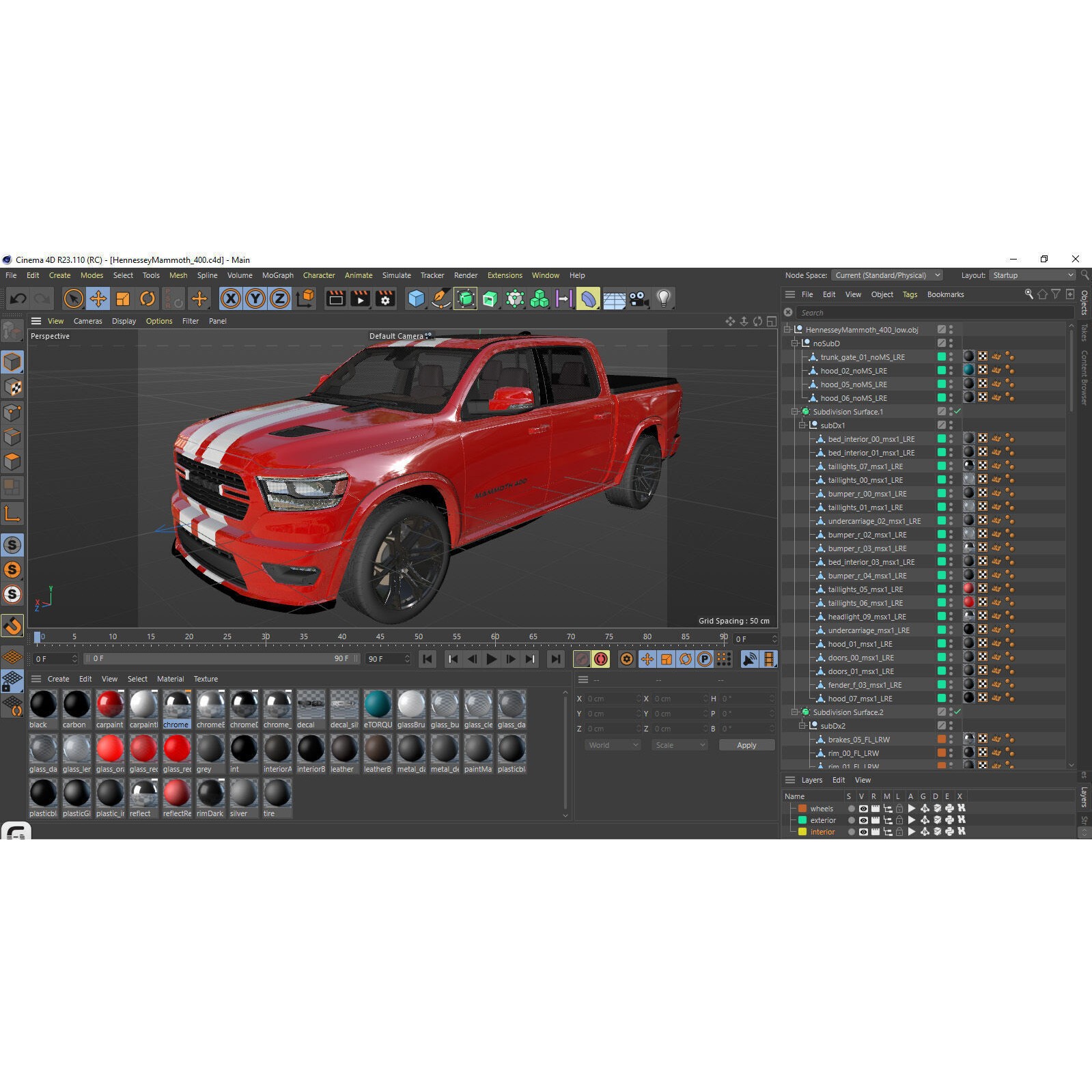 Hennessey MAMMOTH 400 - Game-Ready 3D Model - View 35