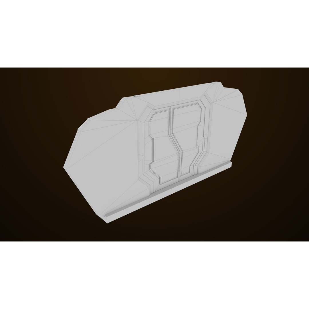 Sci-Fi Door 3D Model – Low Poly Game Asset, PBR Textures Included - View 29