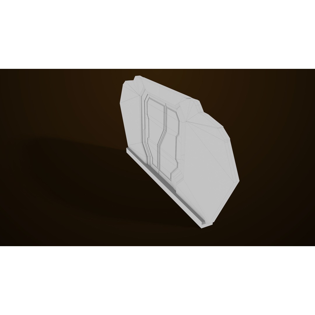 Sci-Fi Door 3D Model – Low Poly Game Asset, PBR Textures Included - View 30