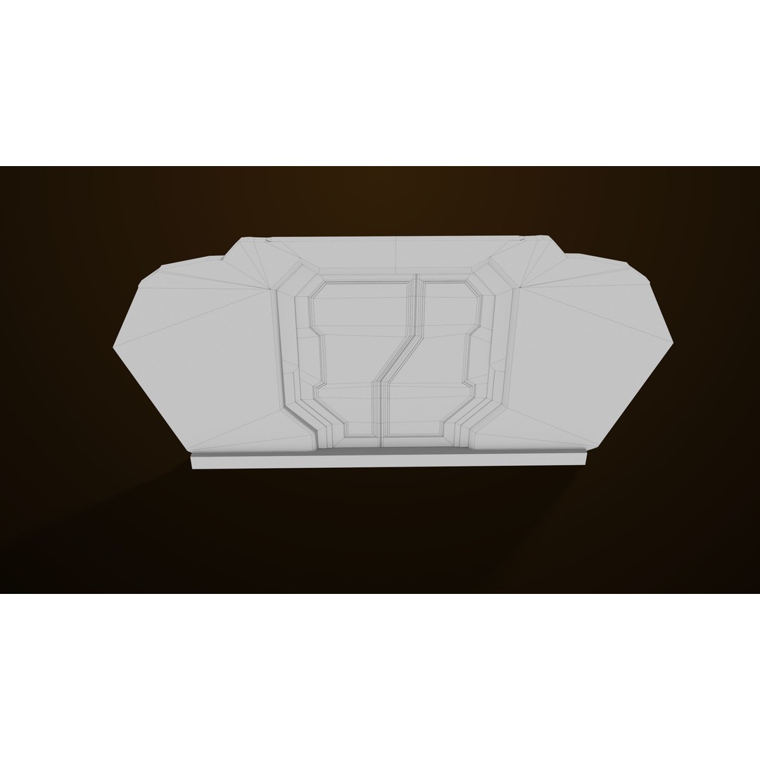 Sci-Fi Door 3D Model – Low Poly Game Asset, PBR Textures Included - View 31