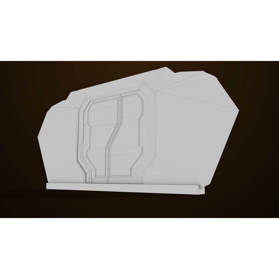 Sci-Fi Door 3D Model – Low Poly Game Asset, PBR Textures Included - View 32