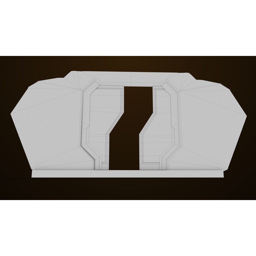 Sci-Fi Door 3D Model – Low Poly Game Asset, PBR Textures Included - View 34