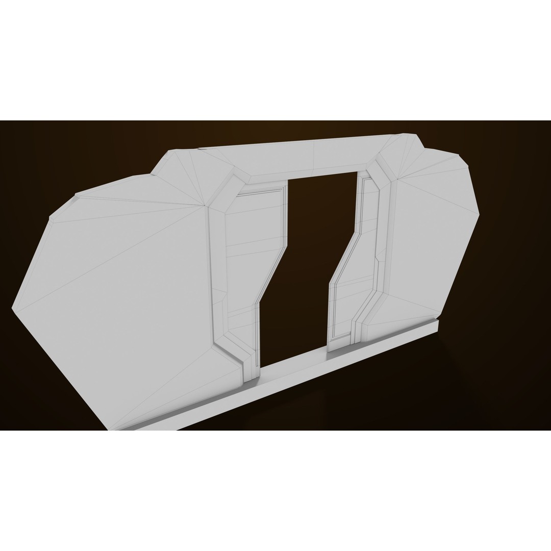 Sci-Fi Door 3D Model – Low Poly Game Asset, PBR Textures Included - View 41
