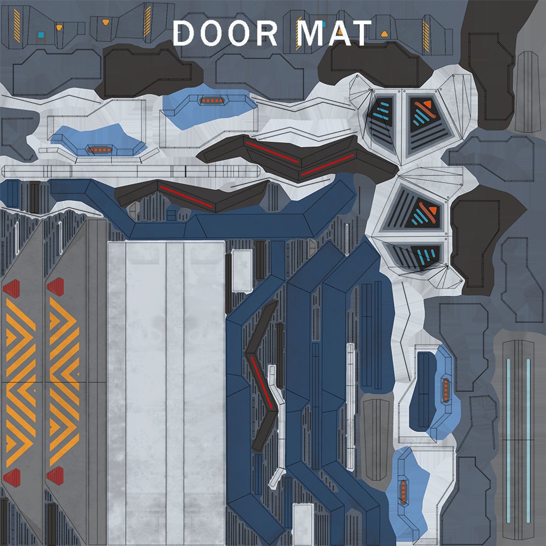 Sci-Fi Door 3D Model – Low Poly Game Asset, PBR Textures Included - View 42