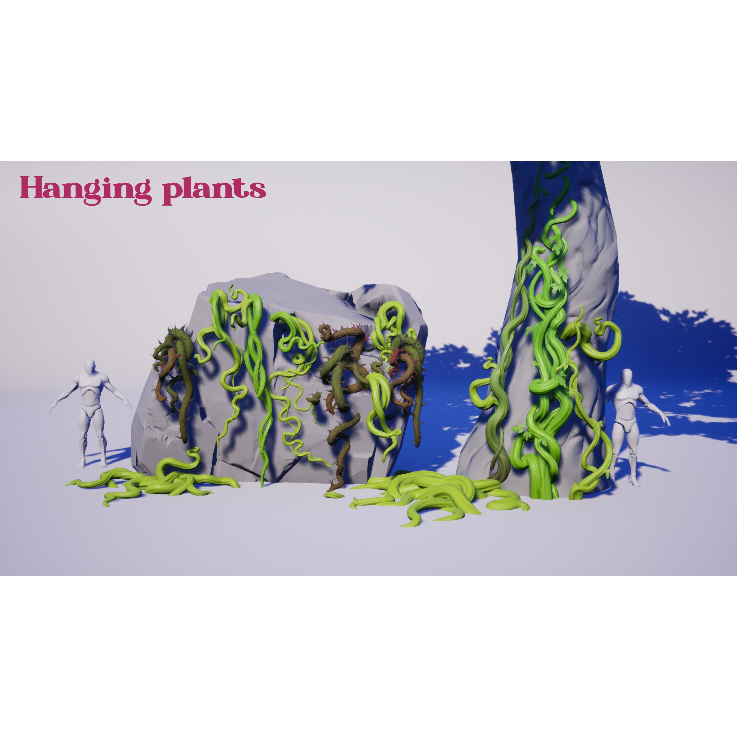 Spiky Plants Pack - Low-Poly Game-Ready 3D Model - View 20