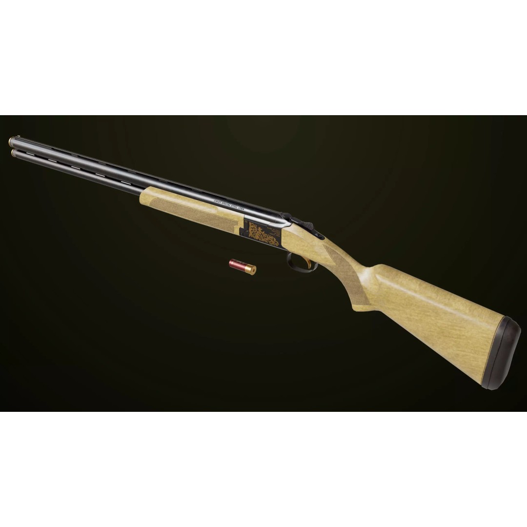 Double Barrel Shotgun 3D Model – Low Poly Game Asset, PBR Textures - View 20