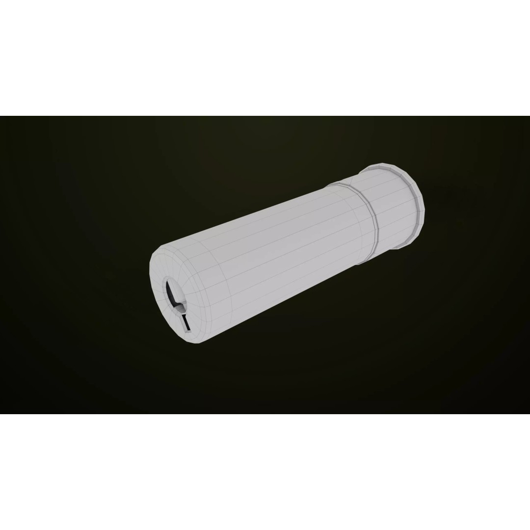 Double Barrel Shotgun 3D Model – Low Poly Game Asset, PBR Textures - View 43