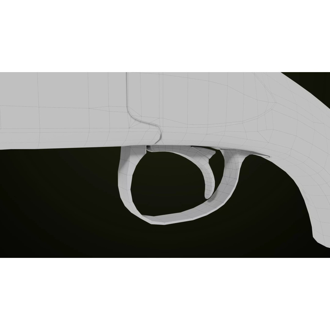 Double Barrel Shotgun 3D Model – Low Poly Game Asset, PBR Textures - View 45