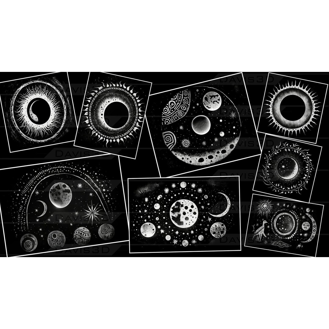 Cave Paintings 3D Model – Decal Textures Pack, 150 Unique Designs - View 17