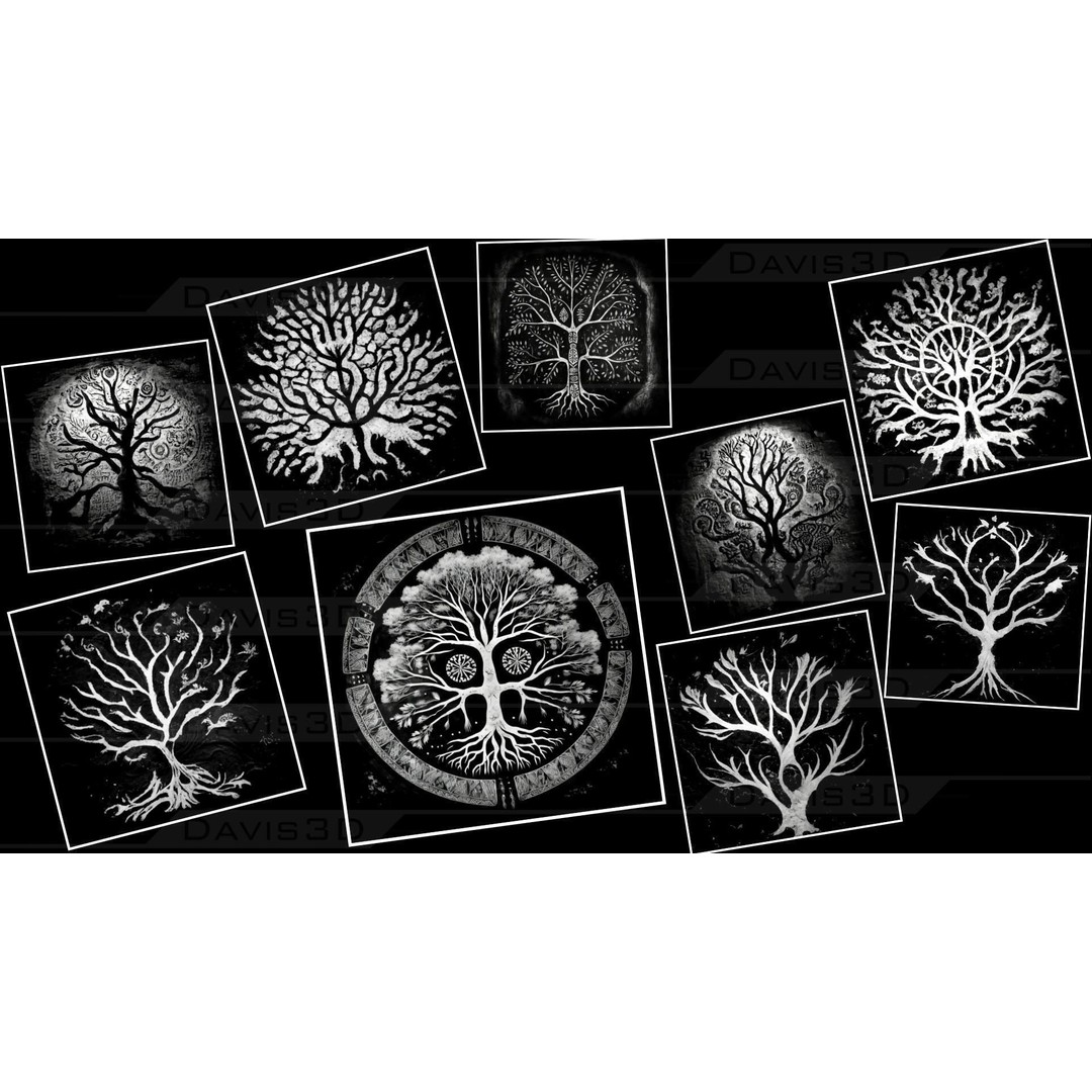 Cave Paintings 3D Model – Decal Textures Pack, 150 Unique Designs - View 19