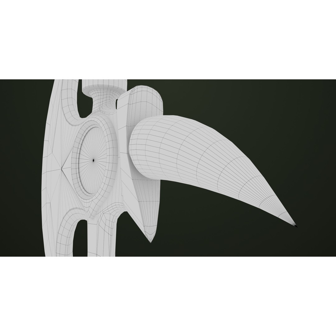 Battle Axe 3D Model – Low Poly PBR Weapon, FBX & Textures Included - View 25
