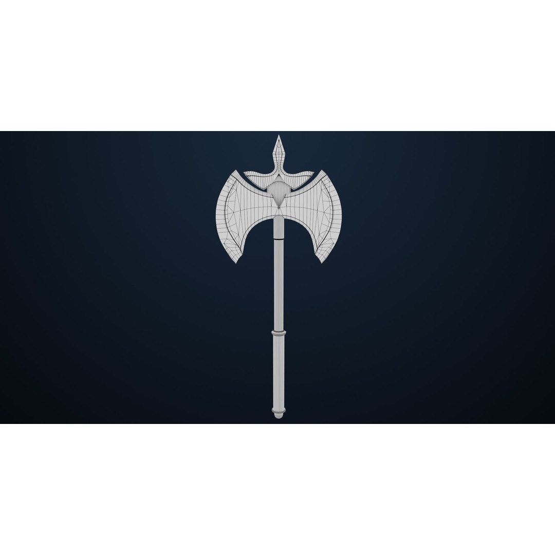 Battle Axe 3D Model – Low Poly PBR Weapon for Games, FBX - View 18